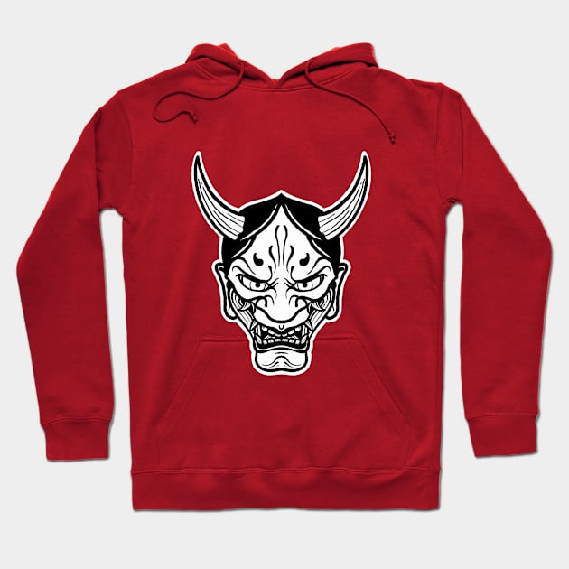 Japanese Hannya mask. Hoodie by Jamiee6610